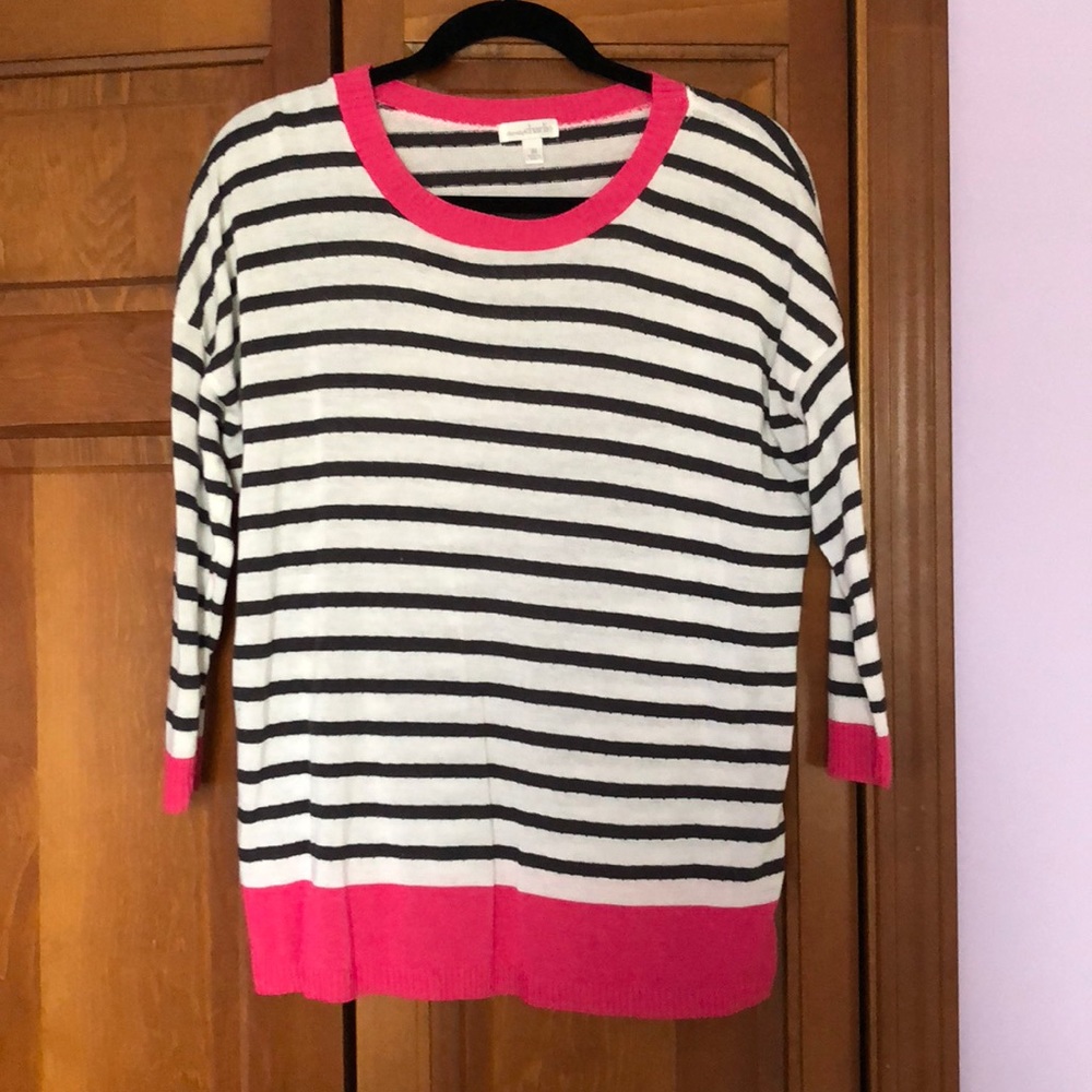 Striped 3/4 Length Shirt